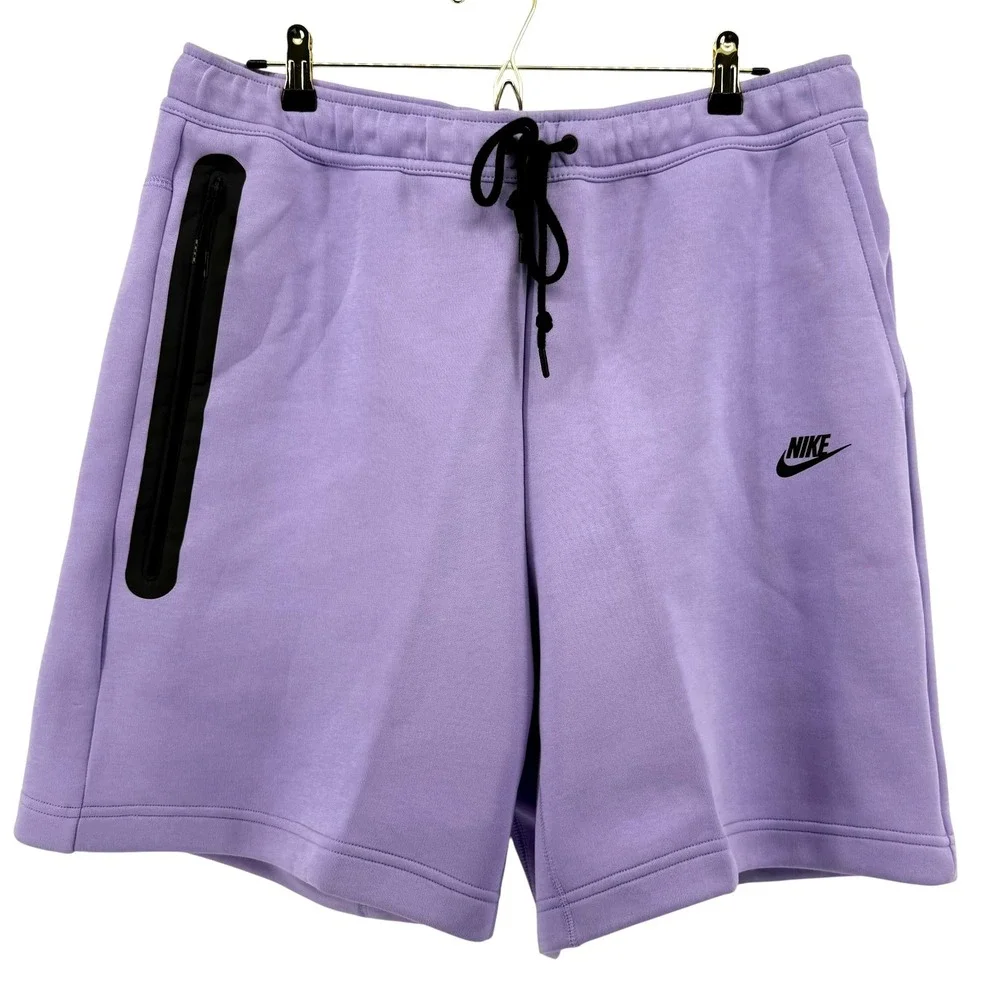 Nike Sportswear Tech Fleece Shorts Mens XL Purple FB8171-515 Standard Fit NEW